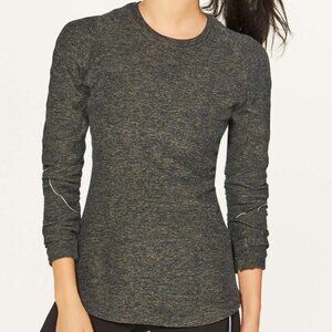 Lululemon Extra Mile Long Sleeve (Sz 6, Heathered Utilitarian)